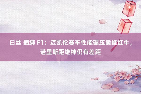 白丝 捆绑 F1：迈凯伦赛车性能碾压巅峰红牛，诺里斯距维神仍有差距